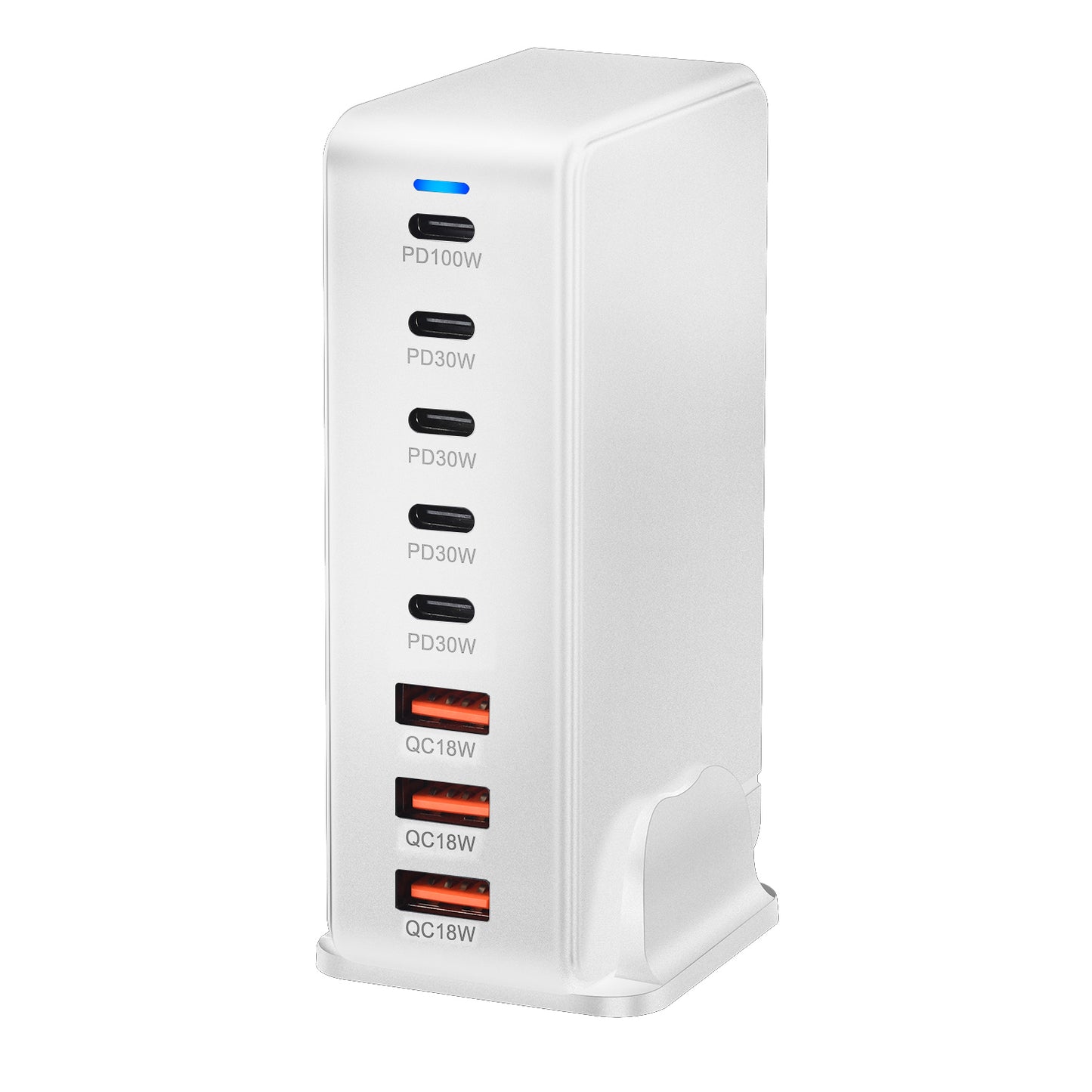 240W Desktop GaN Charger 8-port USB Type C PD Charger Fast Charge 3.0 USB Type C Fast Charger Mobile USB Charger