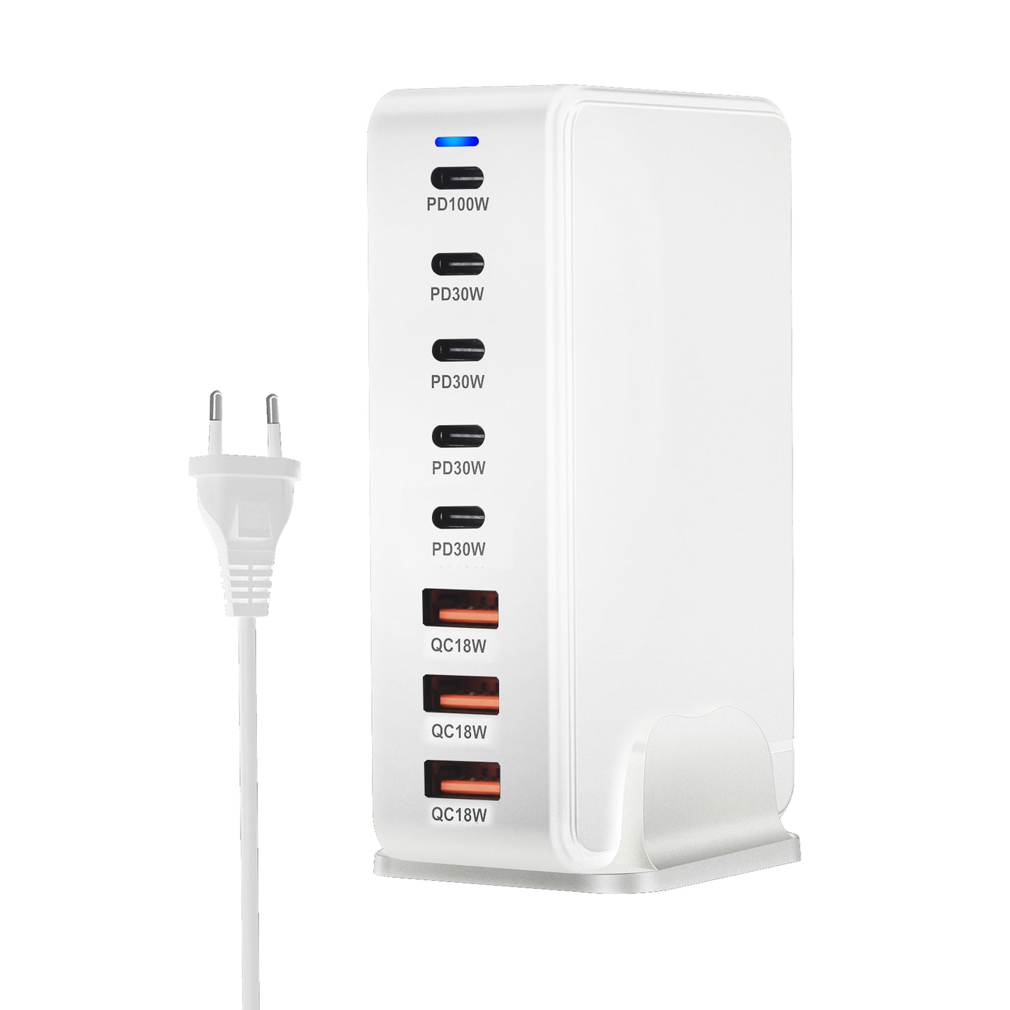 240W Desktop GaN Charger 8-port USB Type C PD Charger Fast Charge 3.0 USB Type C Fast Charger Mobile USB Charger