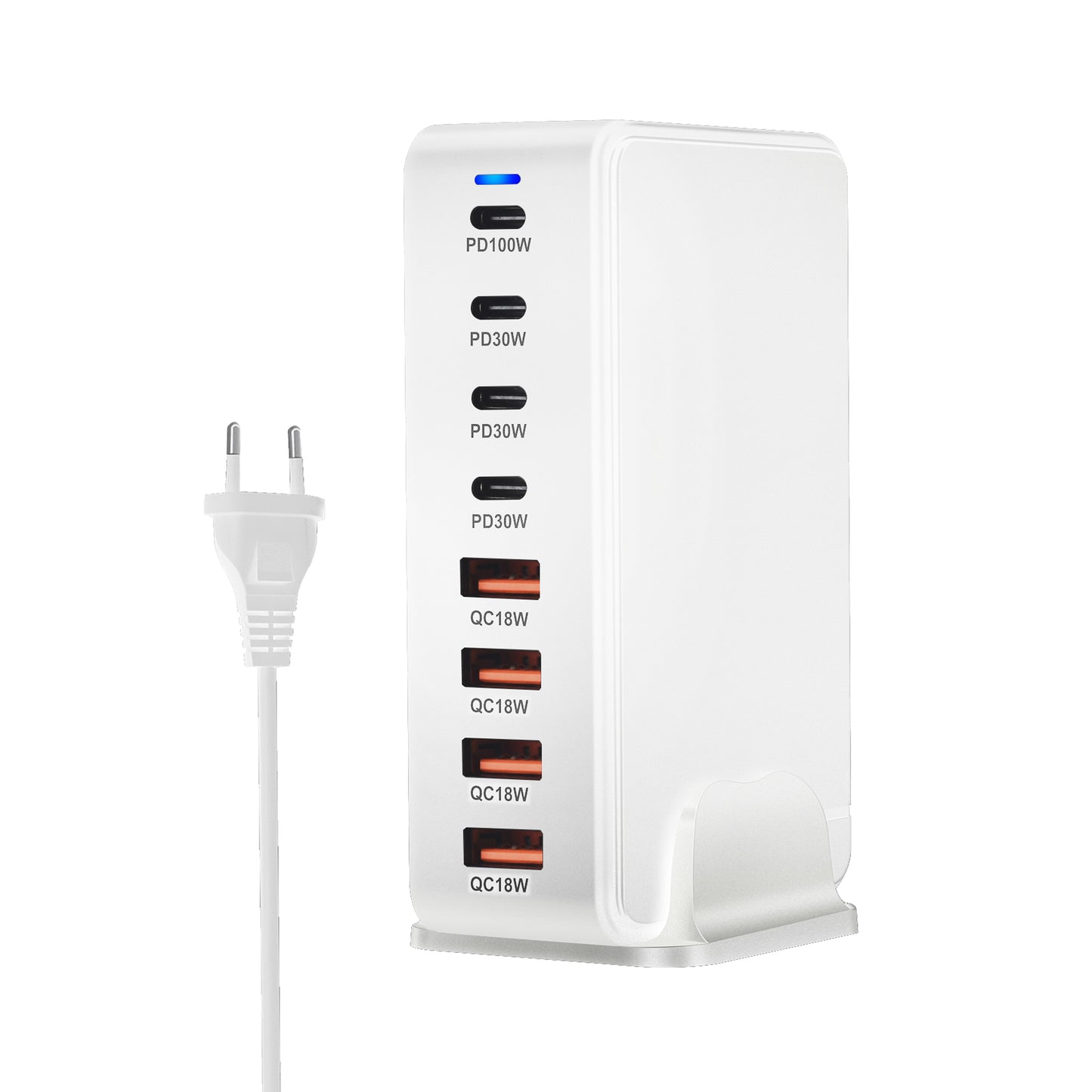 240W Desktop GaN Charger 8-port USB Type C PD Charger Fast Charge 3.0 USB Type C Fast Charger Mobile USB Charger