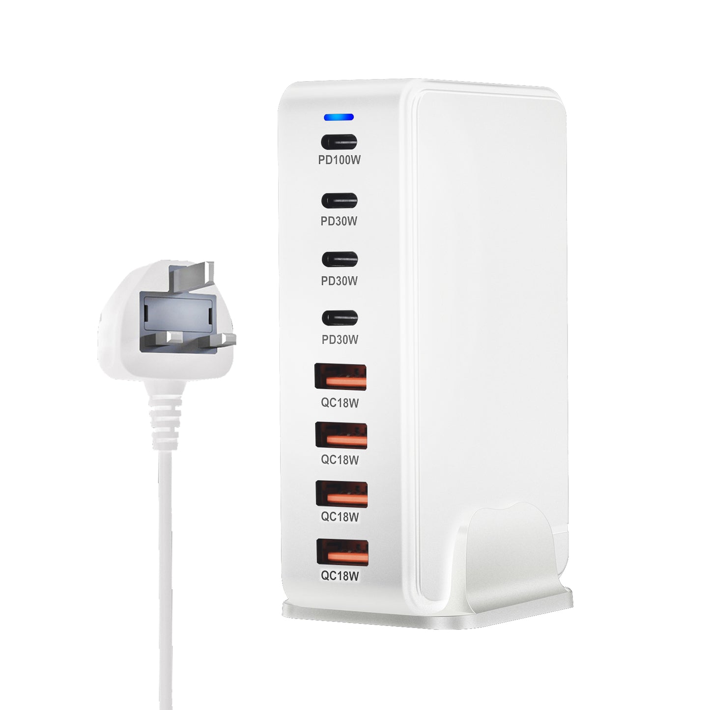 240W Desktop GaN Charger 8-port USB Type C PD Charger Fast Charge 3.0 USB Type C Fast Charger Mobile USB Charger