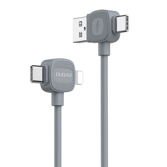 DUDAO L20s 4-in-1 data cable 2-drag 2-PD Fast charge dual-use type-C to lighting charging cable